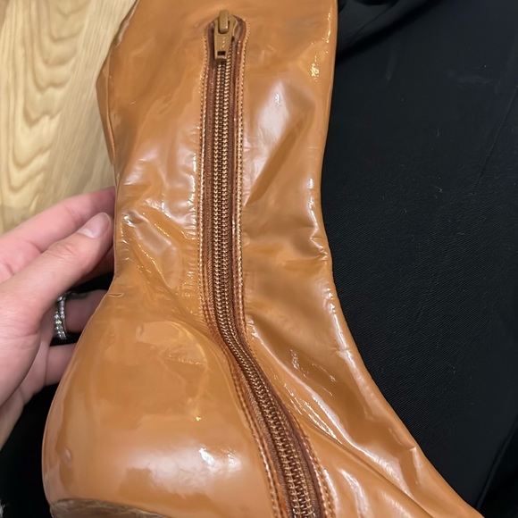 New rag & bone Brea Tall Boot in Patent Textile - Picture 9 of 11